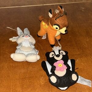 Disney Thumper, Bambi, Flower Christmas Holiday Storybook Plush Ornament A1